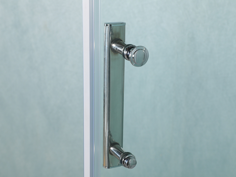 Gabinete de chuveiro com perfil de alumínio cromado LD Pivot Gabinete de chuveiro com perfil de alumínio cromado LD Pivot