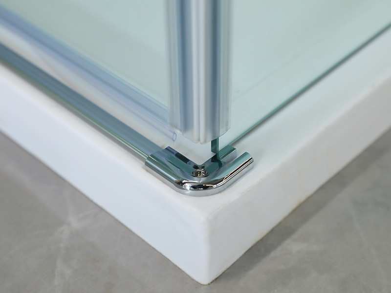 Gabinete de chuveiro com perfil de alumínio cromado LD Pivot Gabinete de chuveiro com perfil de alumínio cromado LD Pivot