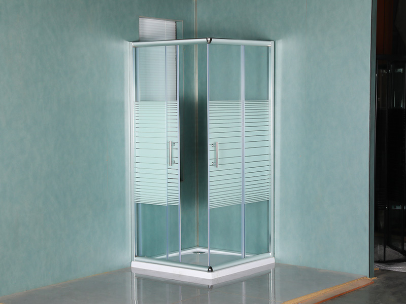 Gabinete de chuveiro deslizante com moldura quadrada com alça dupla quadrada Gabinete de chuveiro deslizante com moldura quadrada com alça dupla quadrada