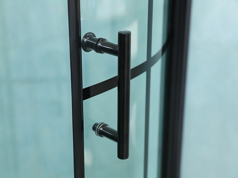 Cerco deslizante dobro do chuveiro do banheiro de vidro moderado forma do arco do SE Cerco deslizante dobro do chuveiro do banheiro de vidro moderado forma do arco do SE