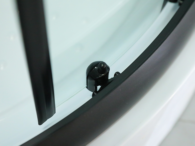 Cerco deslizante dobro do chuveiro do banheiro de vidro moderado forma do arco do SE Cerco deslizante dobro do chuveiro do banheiro de vidro moderado forma do arco do SE