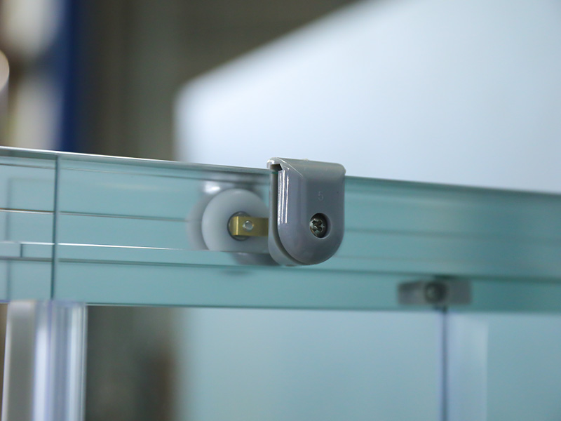 RE gabinete de chuveiro deslizante quadrado de vidro temperado com moldura de alumínio cromado com bandeja RE gabinete de chuveiro deslizante quadrado de vidro temperado com moldura de alumínio cromado com bandeja