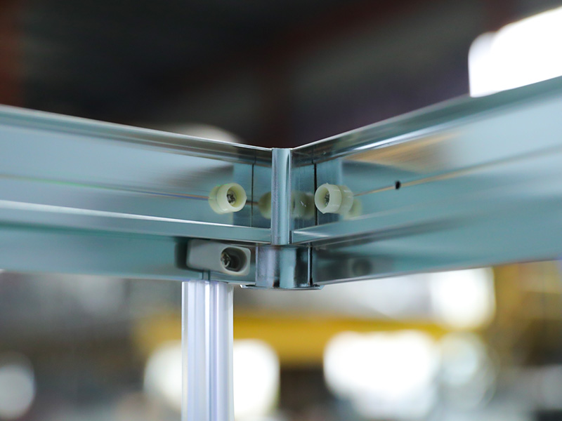 RE gabinete de chuveiro deslizante quadrado de vidro temperado com moldura de alumínio cromado com bandeja RE gabinete de chuveiro deslizante quadrado de vidro temperado com moldura de alumínio cromado com bandeja