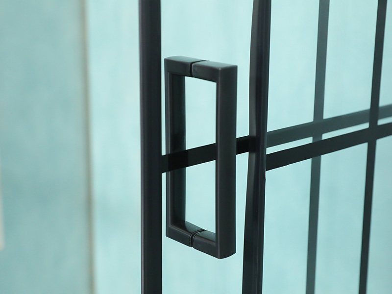 Vidro temperado transparente quadrado com gabinete de chuveiro deslizante de impressão Vidro temperado transparente quadrado com gabinete de chuveiro deslizante de impressão