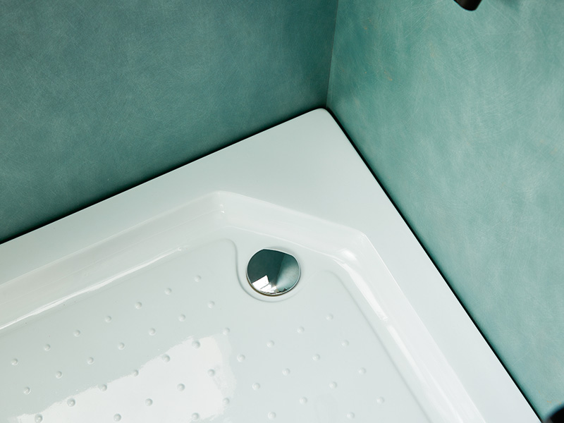 Box de chuveiro deslizante SQ, vidro temperado transparente, perfil de alumínio preto, alça com furos duplos, com bandeja Box de chuveiro deslizante SQ, vidro temperado transparente, perfil de alumínio preto, alça com furos duplos, com bandeja