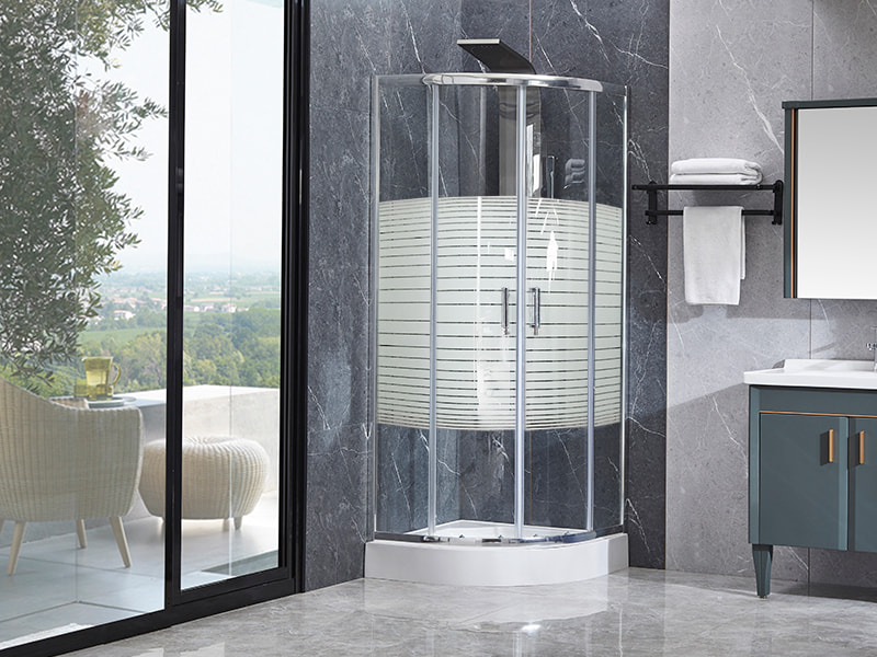 Cerco deslizante do chuveiro do perfil de alumínio de SE Chrome para o banheiro Cerco deslizante do chuveiro do perfil de alumínio de SE Chrome para o banheiro