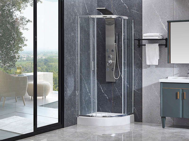 Cerco deslizante do chuveiro do perfil de alumínio de SE Chrome para o banheiro Cerco deslizante do chuveiro do perfil de alumínio de SE Chrome para o banheiro