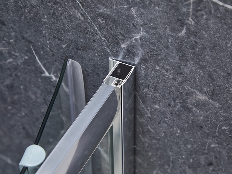 Cerco deslizante do chuveiro do perfil de alumínio de SE Chrome para o banheiro Cerco deslizante do chuveiro do perfil de alumínio de SE Chrome para o banheiro