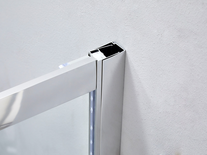 Gabinete de chuveiro deslizante de vidro temperado transparente SQ para banheiro, com bandeja Gabinete de chuveiro deslizante de vidro temperado transparente SQ para banheiro, com bandeja