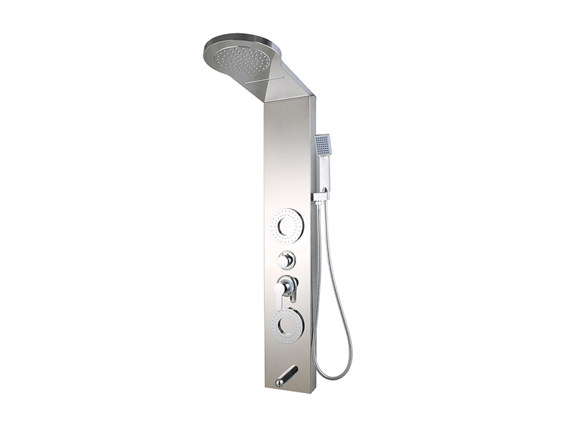 Painel de chuveiro EC-1049 com chuveiro superior em material ABS